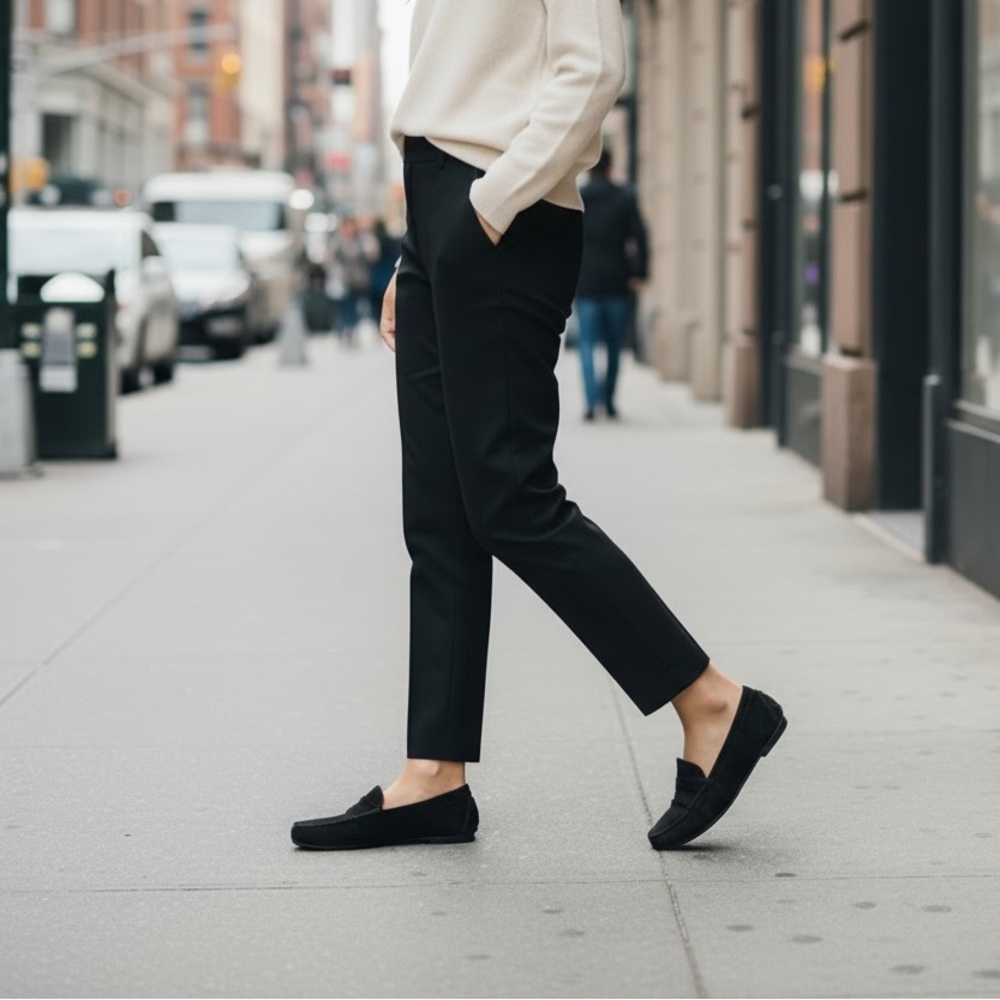 Tod's Black Suede Loafers